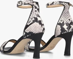 zwarte notre-v sandalen met hak 86605