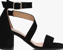 zwarte notre-v sandalen met hak 16036