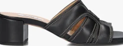 zwarte notre-v sandalen met hak 42252/g