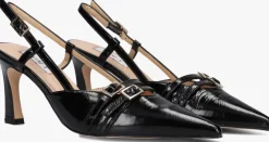 zwarte notre-v slingbacks 7212