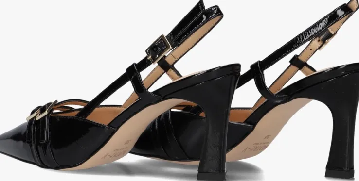 zwarte notre-v slingbacks 7212
