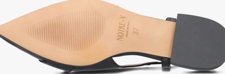 zwarte notre-v slingbacks 12250