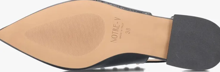 zwarte notre-v slingbacks 12270