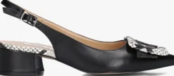 zwarte notre-v slingbacks 3341