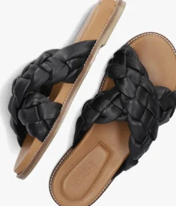 zwarte notre-v slippers 906009