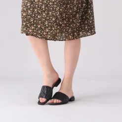 zwarte notre-v slippers 1318