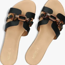 zwarte notre-v slippers 180h