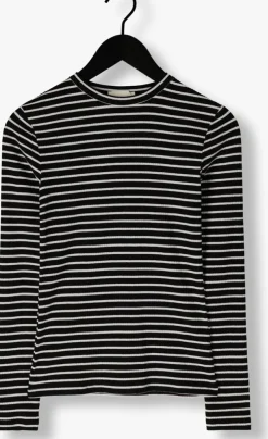 zwarte notre-v tops & t-shirts nv-eelke round neck