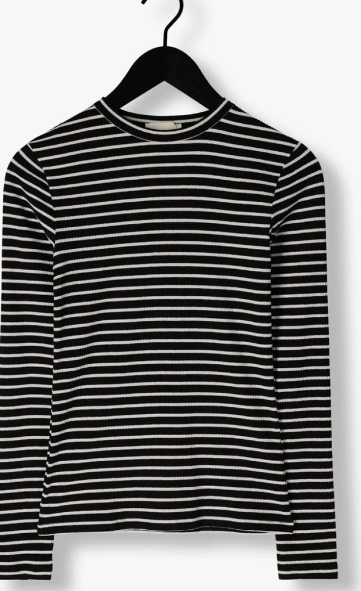 zwarte notre-v tops & t-shirts nv-eelke round neck