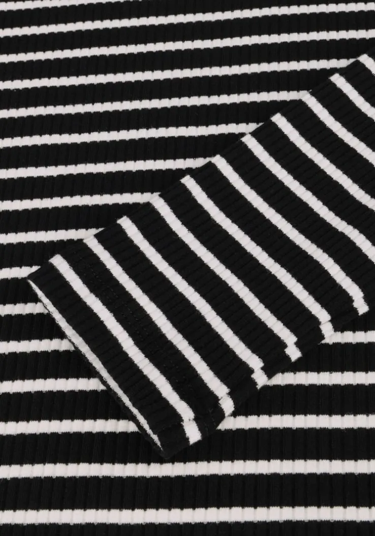 zwarte notre-v tops & t-shirts nv-eelke round neck