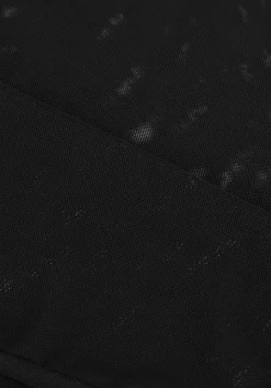 zwarte notre-v tops & t-shirts nv-guliana mesh top