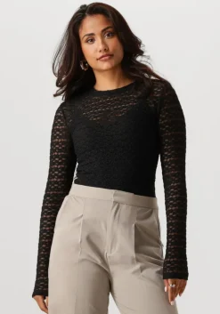 zwarte notre-v tops & t-shirts nv-gyan