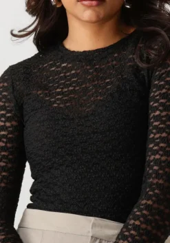 zwarte notre-v tops & t-shirts nv-gyan