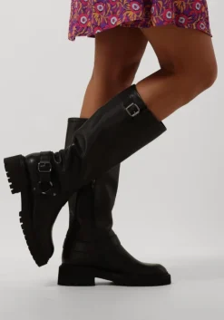 zwarte nubikk boots frankie leva
