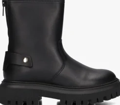 zwarte nubikk chelsea boots fae leva fur jr