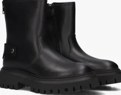 zwarte nubikk chelsea boots fae leva fur jr