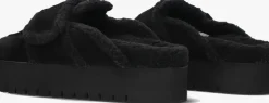 zwarte nubikk instappers teddy fur
