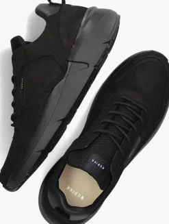 zwarte nubikk lage sneakers roque road wave