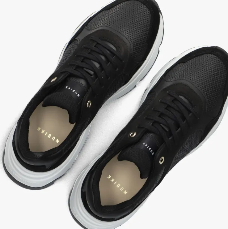 zwarte nubikk lage sneakers ross jaden