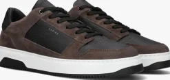 zwarte nubikk lage sneakers basket court heren