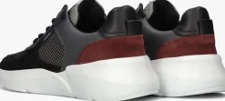 zwarte nubikk lage sneakers roque road wave 1