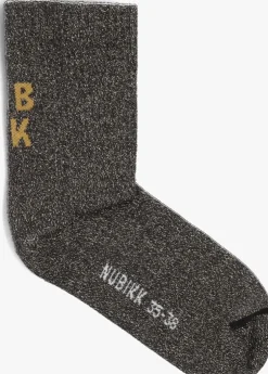 zwarte nubikk sokken nova socks glitter