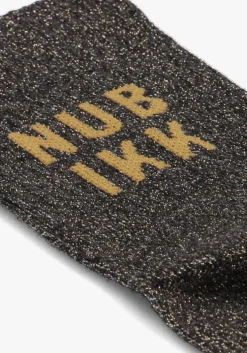 zwarte nubikk sokken nova socks glitter