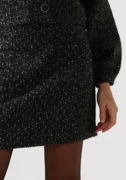 zwarte nukus minirok alisa skirt lurex