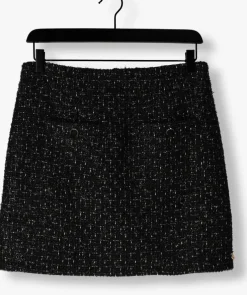zwarte nukus minirok alisa skirt lurex