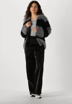 zwarte nukus pantalon josephine pants shiny