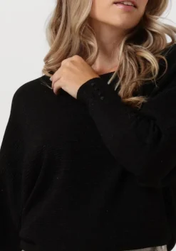 zwarte nukus top batwing pullover lurex