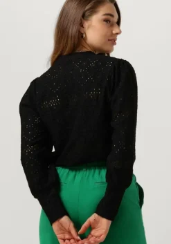 zwarte object blouses objfeodora l/s top noos