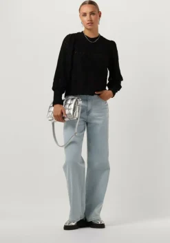 zwarte object blouses objfeodora l/s top noos