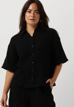 zwarte object blouses objcarina 2/4 shirt rep