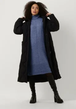 zwarte object gewatteerde jas jally down coat 123