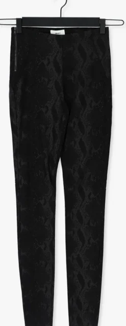 zwarte object legging belle mw coated legging
