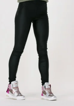 zwarte object legging objbelle mw coated leggings no