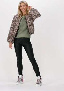 zwarte object legging objbelle mw coated leggings no