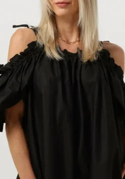 zwarte object midi jurk objcarla s/s dress 127