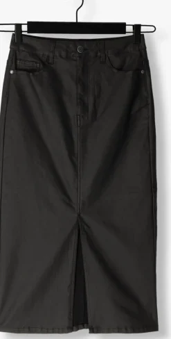 zwarte object midirok objnaya coated mw skirt