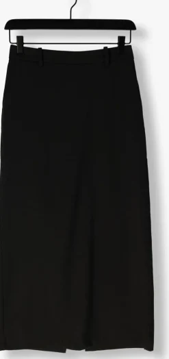 zwarte object midirok objlisa mw long skirt