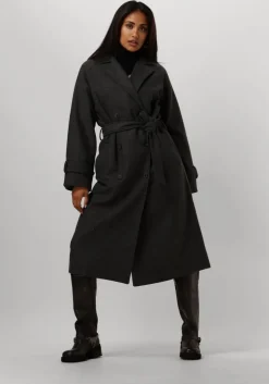 zwarte object mini jurk objray l/s knit rollneck dress