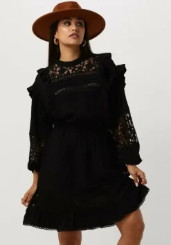 zwarte object mini jurk objarienne new l/s dress e div