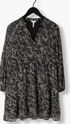 zwarte object mini jurk objmila gia l/s dress