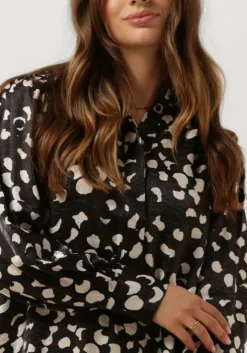 zwarte object mini jurk objomika l/s dress