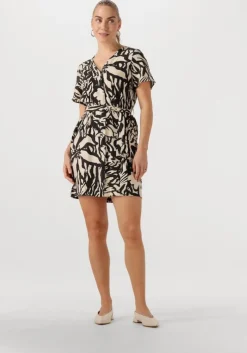 zwarte object mini jurk objkarina s/s re short dress noos