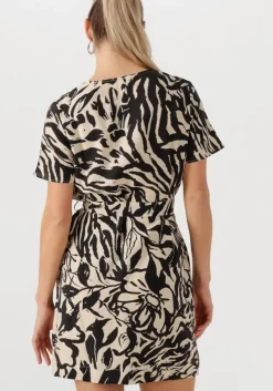 zwarte object mini jurk objkarina s/s re short dress noos