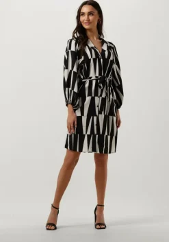 zwarte object mini jurk taro 3/4 dress 126