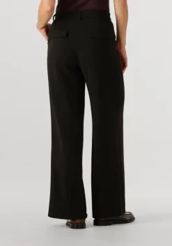 zwarte object pantalon objivy hw wide pant