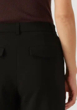 zwarte object pantalon objivy hw wide pant